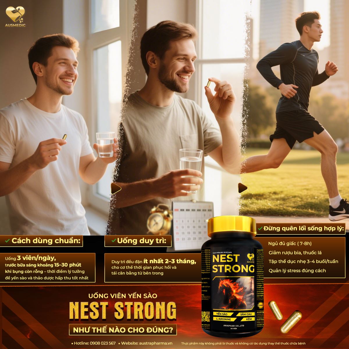 Viên Uống Yến Sào Nest Strong Có Tác Dụng Gì? 5 LỢI ÍCH CHUYÊN BIỆT Cho Sinh Lực Nam