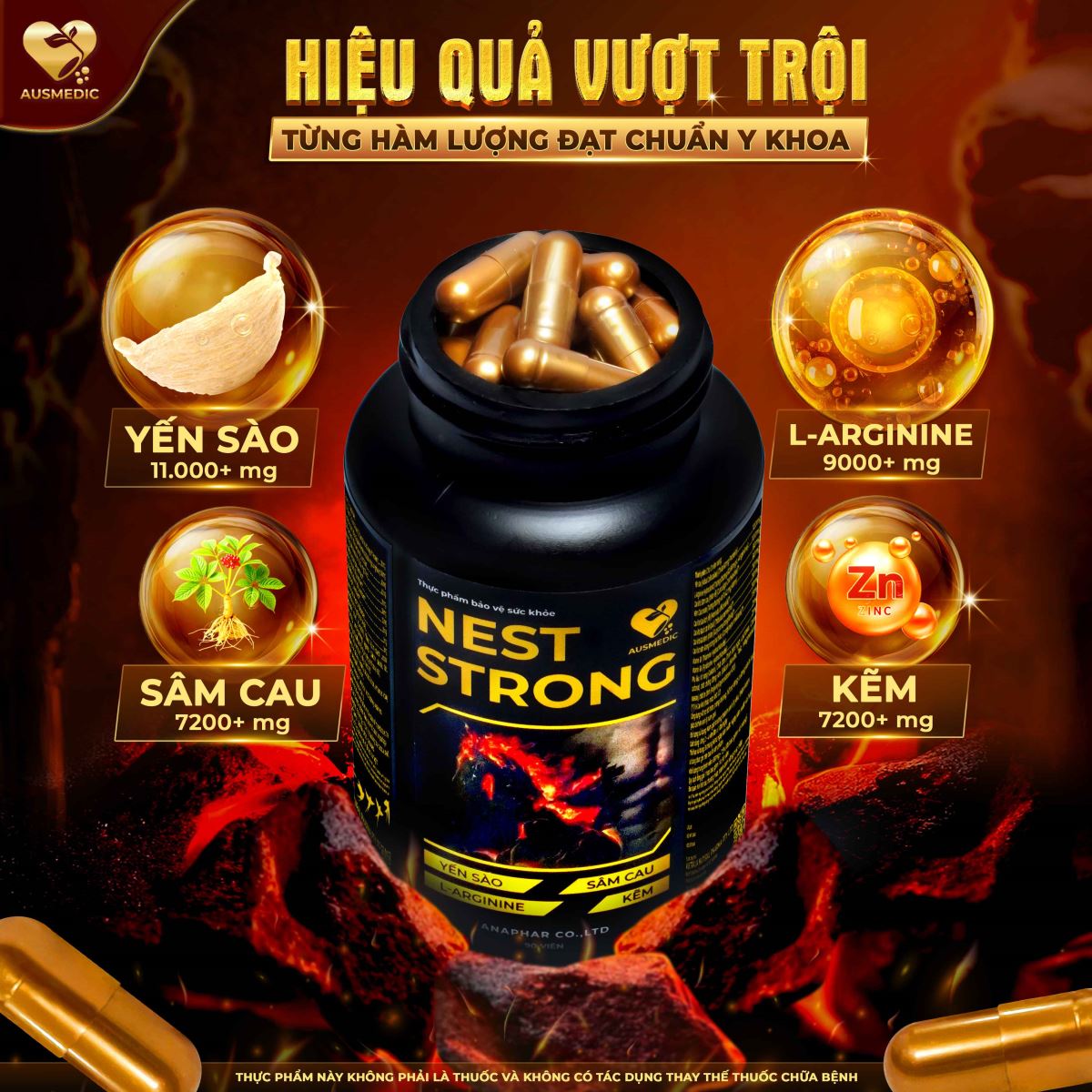 Viên uống yến sào Nest Strong có giúp tăng thời gian quan hệ không? 