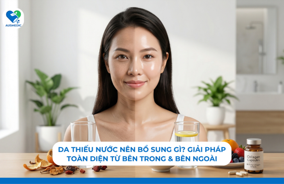 Da Thiếu Nước Nên Bổ Sung Gì? Giải Pháp Toàn Diện Từ Bên Trong & Bên Ngoài